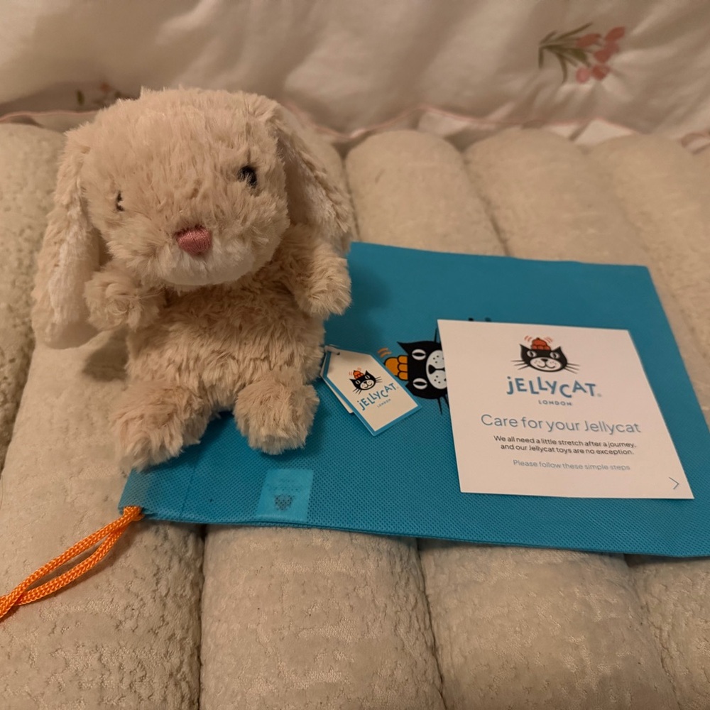 Yummy Bunny Jellycat 

BNWT 

Authentic 

Will include goodies and jellycat bag